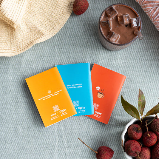 Tiggle x Piko Pocket Notebooks (Pack of 3)