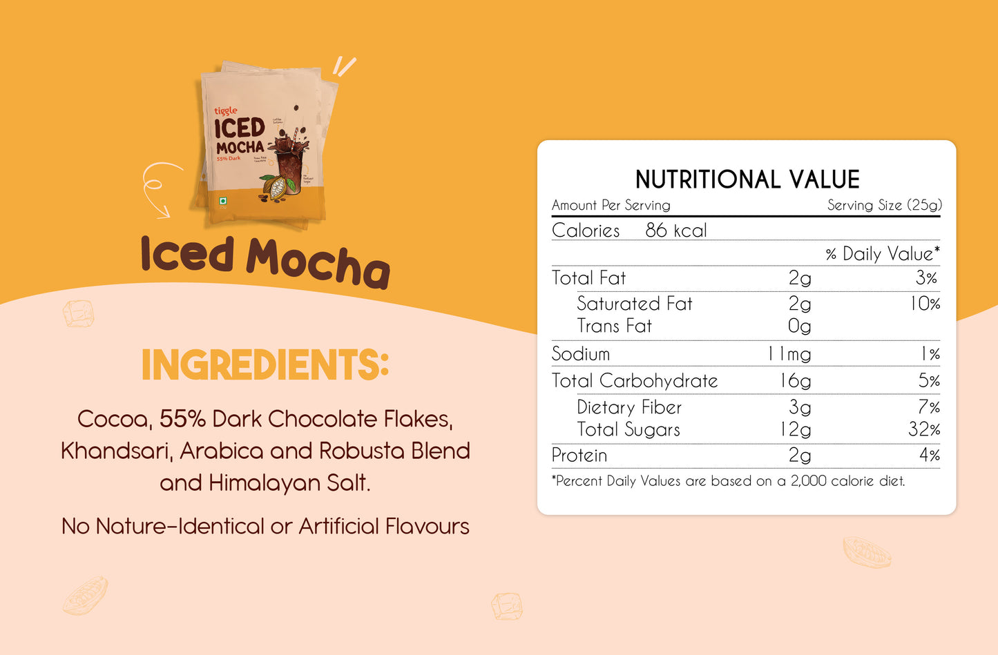 55% Dark Iced Mocha Sachets
