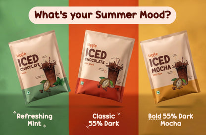 55% Dark Iced Chocolate Mix Sachets - Pack of 10