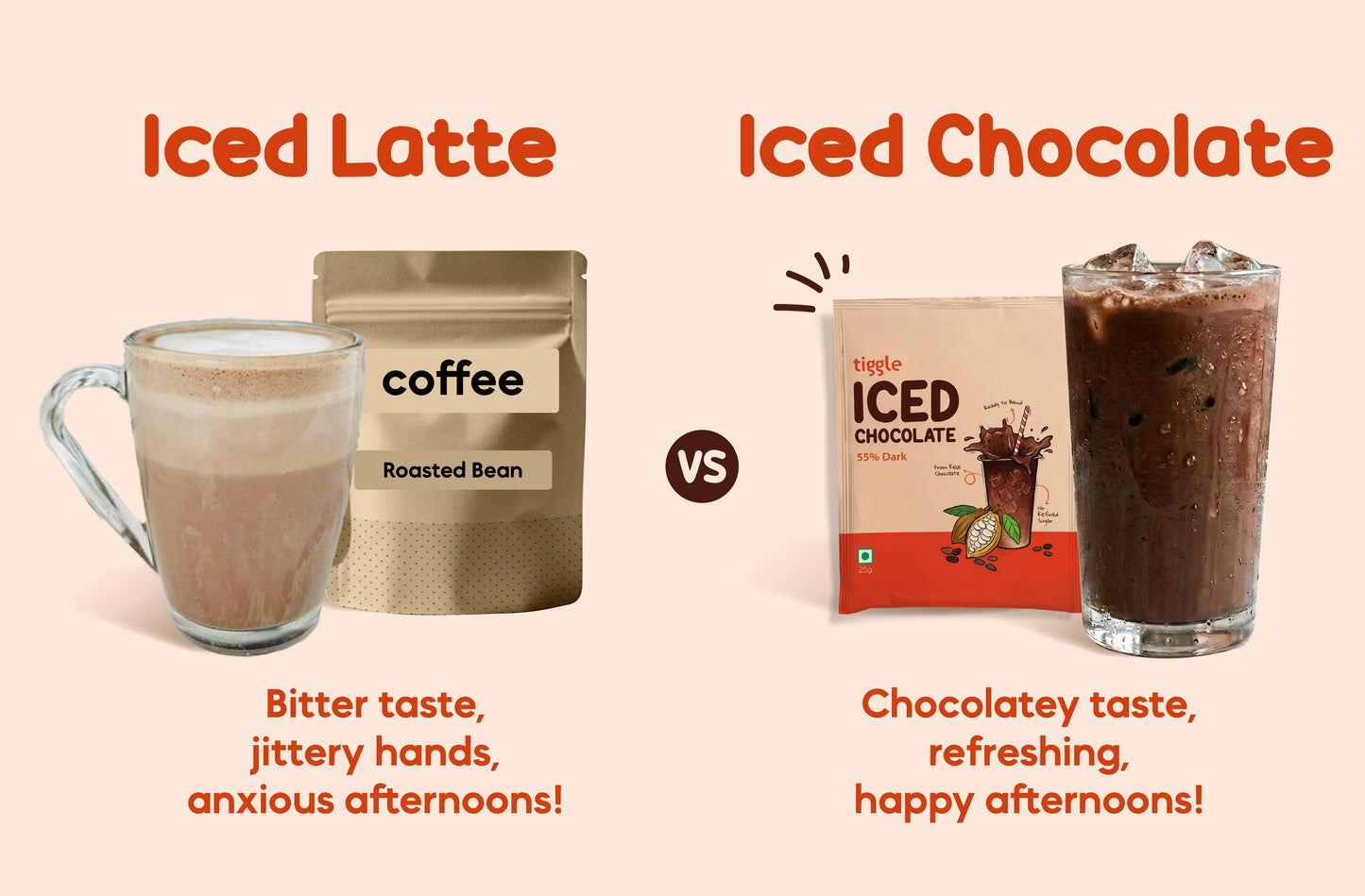 55% Dark Iced Chocolate Mix Sachets - Pack of 10