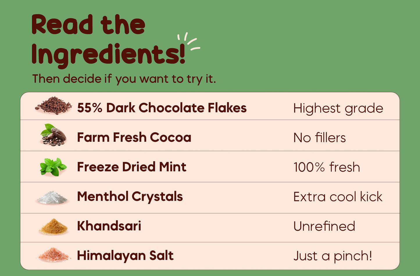 Mint Dark Iced Chocolate Mix Sachets