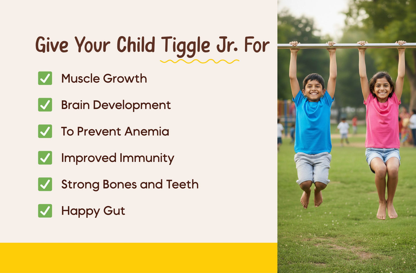 Tiggle Junior Everyday Milk Mix Trial Sachets | Nutritional Chocolate Powder For Kids (120g)