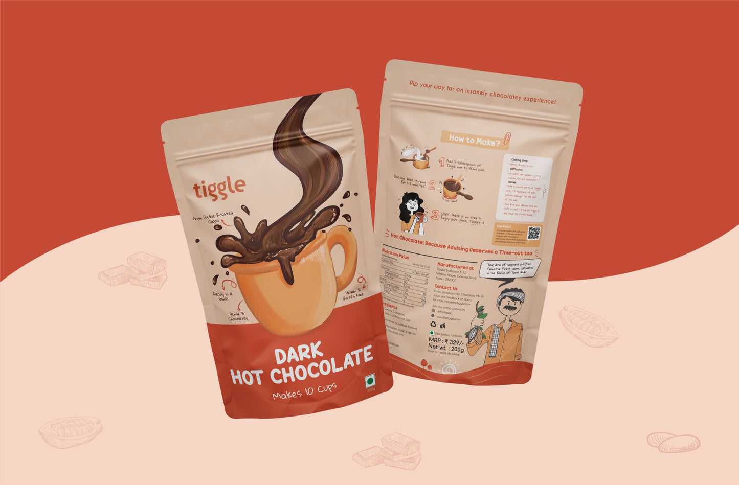 Dark Hot Chocolate Mix - 10 Cup Pack