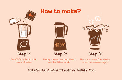 55% Dark Iced Chocolate Mix Sachets