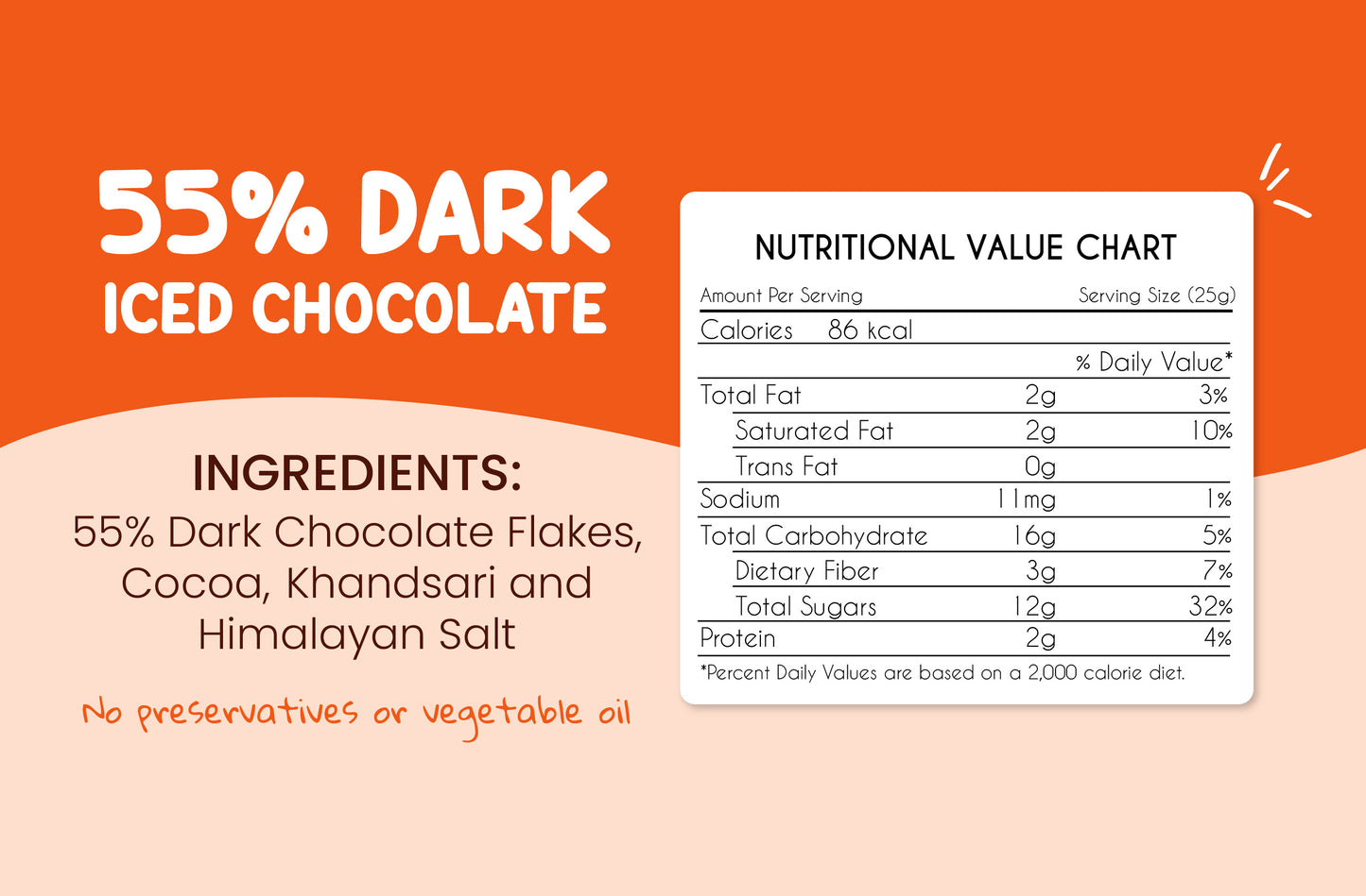 55% Dark Iced Chocolate Mix Family Pack - 1kg