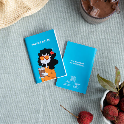 Tiggle x Piko Pocket Notebooks (Pack of 3)