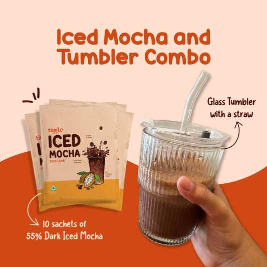 55% Dark Iced Mocha and Tumbler Combo