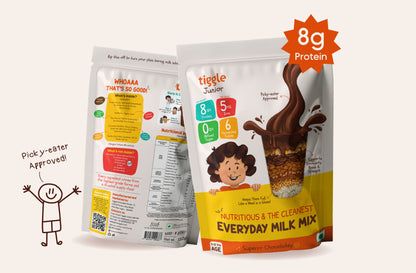 Tiggle Junior Everyday Milk Mix | Nutritional Chocolate Powder For Kids (350g)