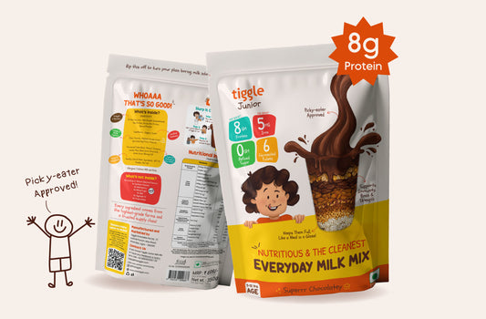 Tiggle Junior Everyday Milk Mix | Nutritional Chocolate Powder For Kids (350g)