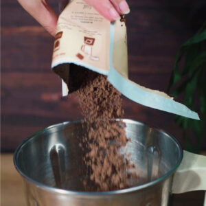 Add the whole sachet of Iced Chocolate powder in it
