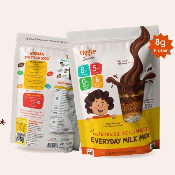 Tiggle Junior Everyday Milk Mix | Nutritional Chocolate Powder (350g)